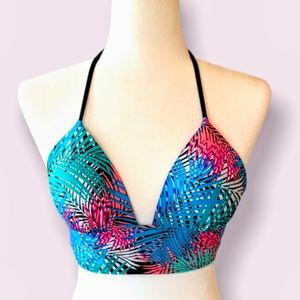 New Tropical Halter Bikini Top - Hula Honey - Medium